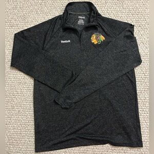 Men’s Reebok Blackhawks Quarter zip Pullover